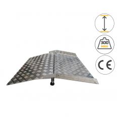 Rampe de seuil Double Paroi en Aluminium Hauteur Réglable